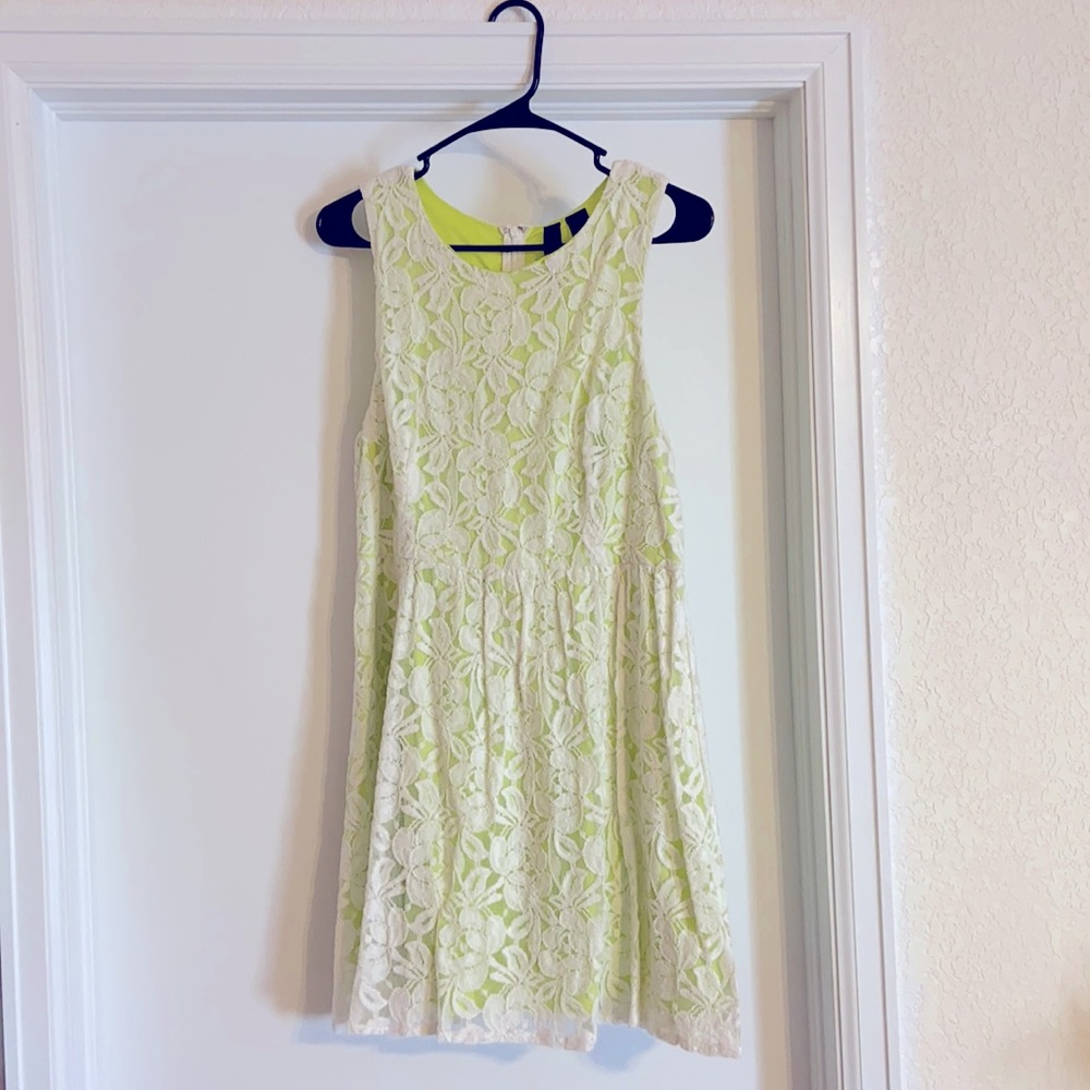 Summer Lace Tank Dress, Mid-Thigh Length